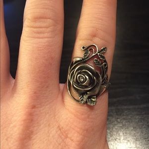 COPY - Sterling silver rose ring SLEEKGODDESS